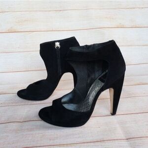Dolce Vita Suede Peep Toe Ankle Booties